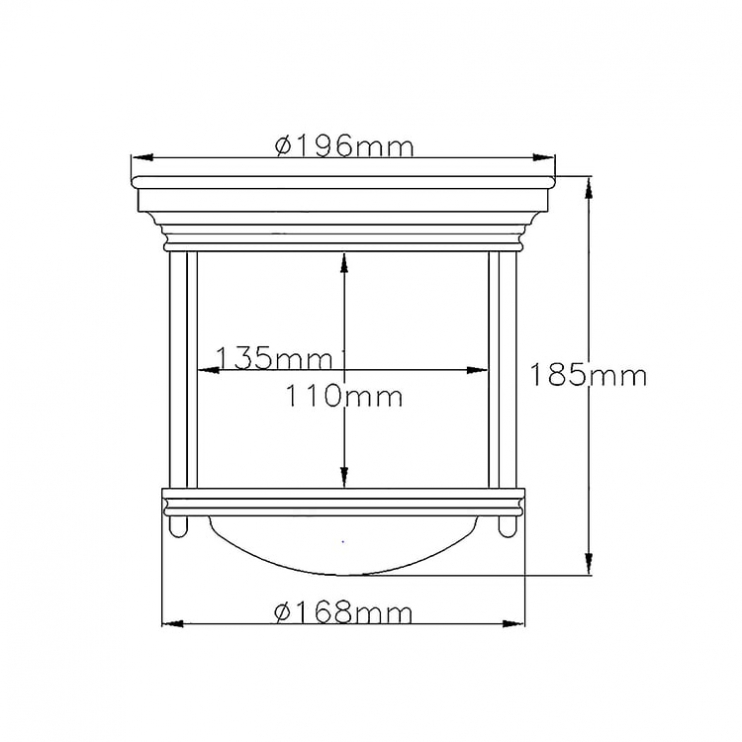 Hinkley Hadrian QN-HADRIAN-MINI-F-AN-CLEAR