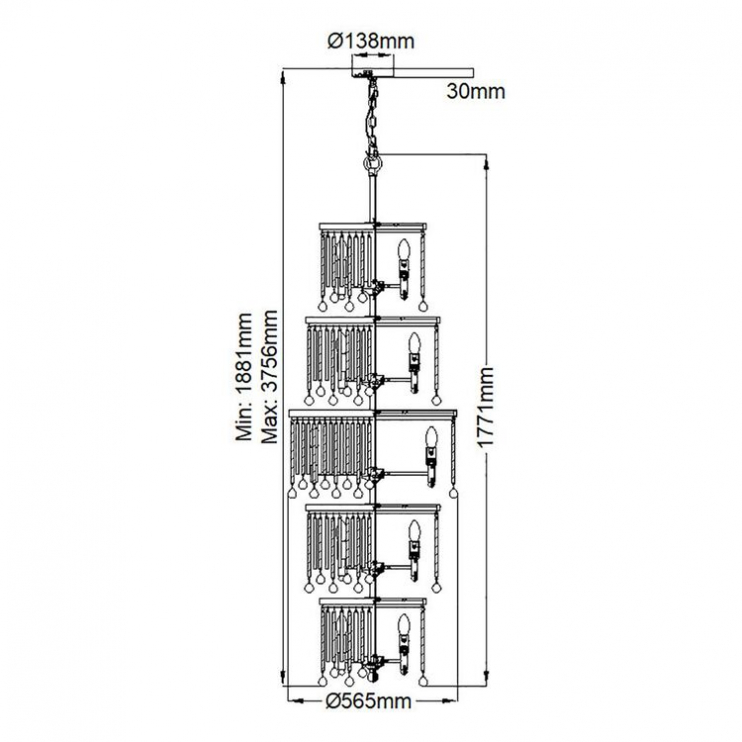 Kichler Piper KL-PIPER-18P-PC