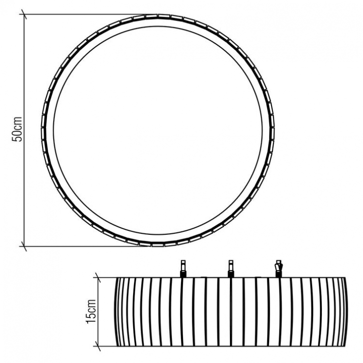 Accord Lighting Barrel QN-BARREL-F-LED-50-TEAK