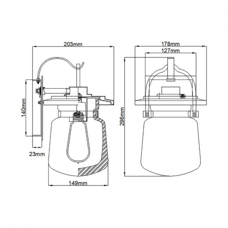 Quoizel Lasalle QN-LASALLE-S-WT