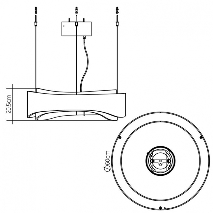 Accord Lighting Horizon QN-HORIZON-RING-LED-60-TEAK