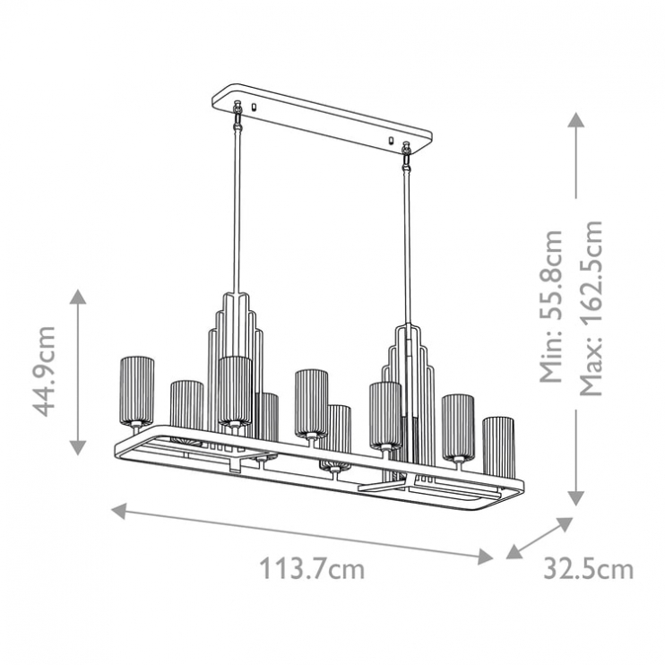 Kichler Kimrose QN-KIMROSE10-PN