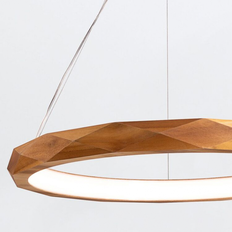 Accord Lighting Angular QN-ANGULAR-RING-LED-80-TEAK