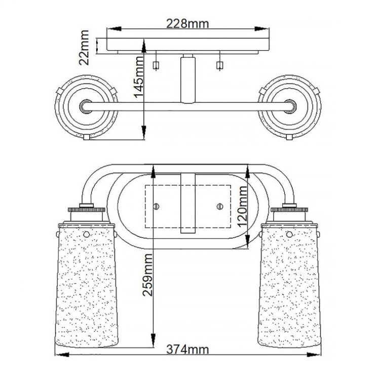 Kichler Braelyn QN-BRAELYN2-PC